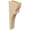 Ekena Millwork 3"W x 6"D x 18"H Thin Yorktown Rough Cedar Woodgrain TimberThane Corbel, Primed Tan CORUR03X06X18YORRCPR - alternate 3